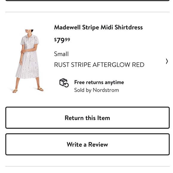 Madewell Midi Striped Cotton Shirtdress - Picture 6 of 9